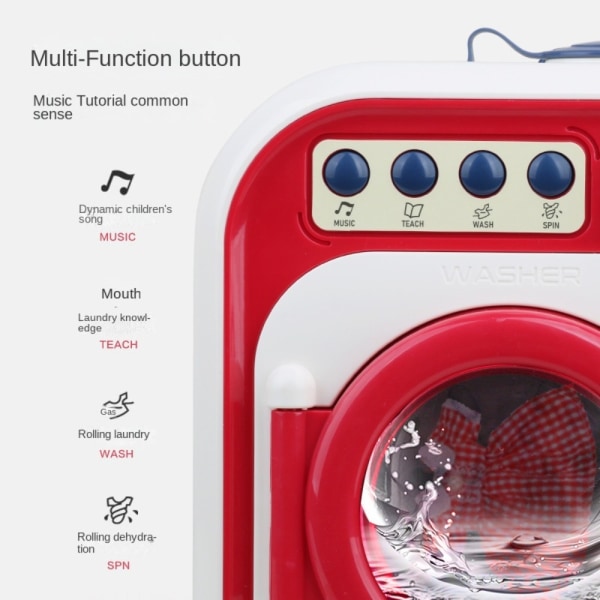 Lasten pesukonelelujen simulointi, sähköiset pyykinpesulelut Washing Machine Toys