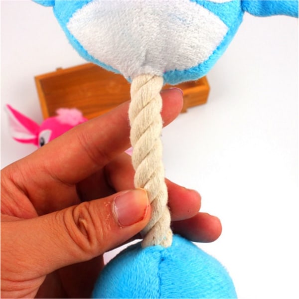 Dog Rep Knot Toy Hund Molar-tand ROSA pink