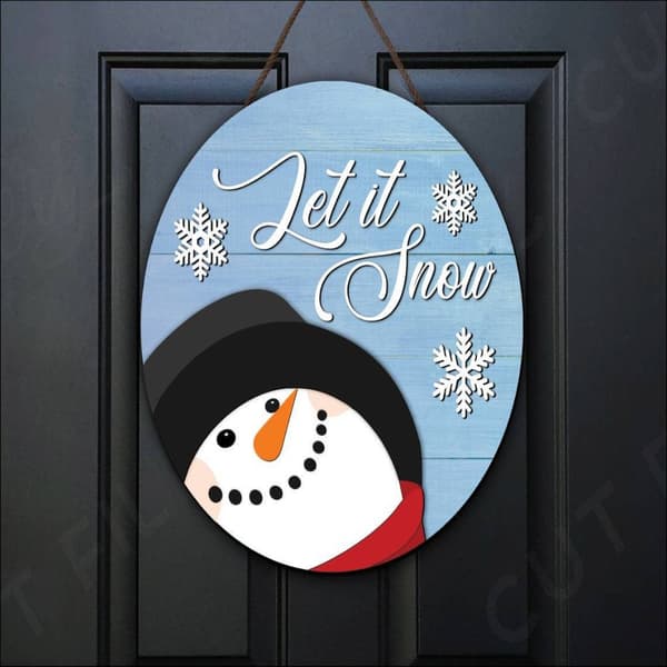 Julepyntbrett Dørdekorasjon C C C