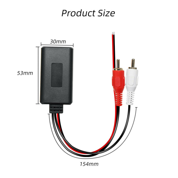 Bluetooth-mottakermodul AUX Adapter Kabeladapter Universal