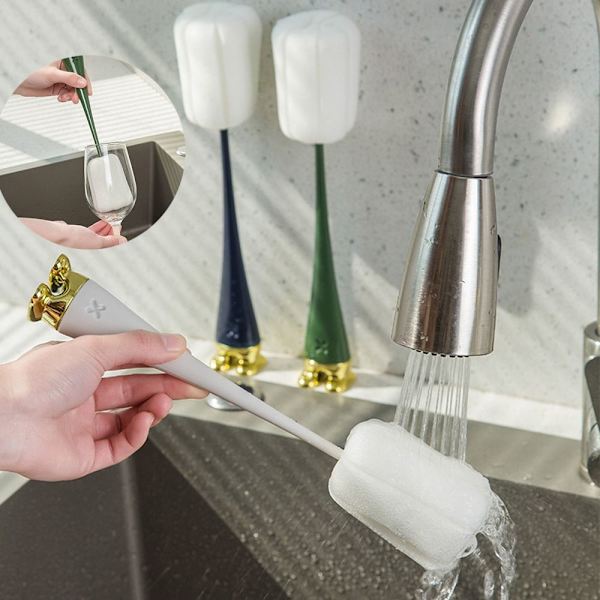 2st Svampborste Rengöringsborste BLÅ Blue