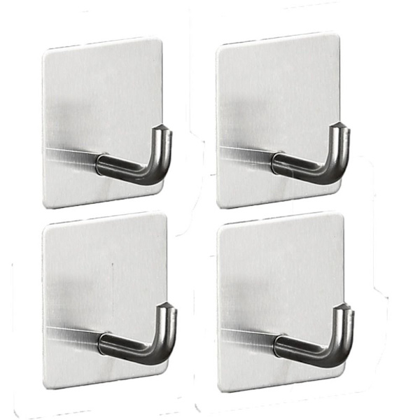 4st självhäftande krokar Sticky Pothook VIT white