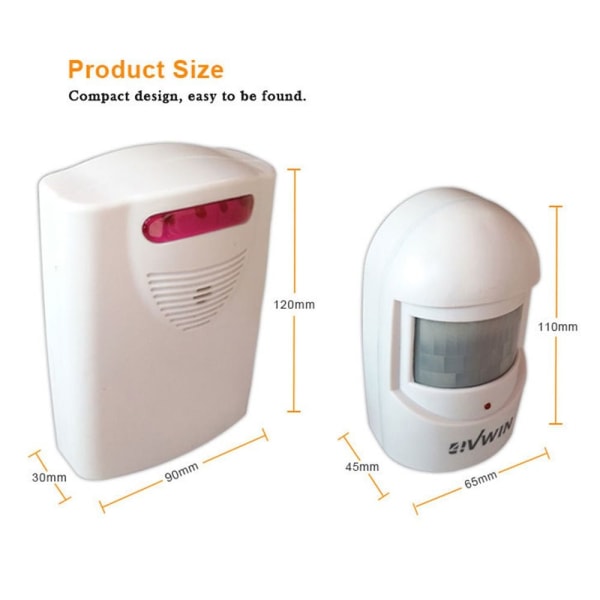 PIR Indkørselsalarm Sensor Tyverialarm Garagealarmsystem