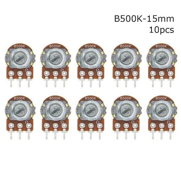 10 stk lineær potensiometer WH148N WH148 10 STK B500K-15MM 10 STK 10pcs B500K-15mm