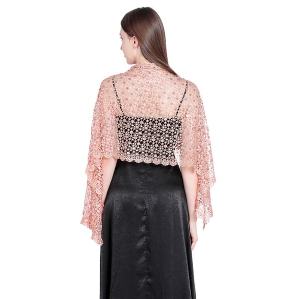 Aftenkjoler Sjal Lady Cape Wraps LYSROSA Light Pink