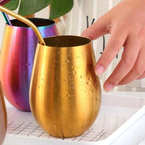 500ml Öl Vinkopp Juice Mjölkkopp GULD gold