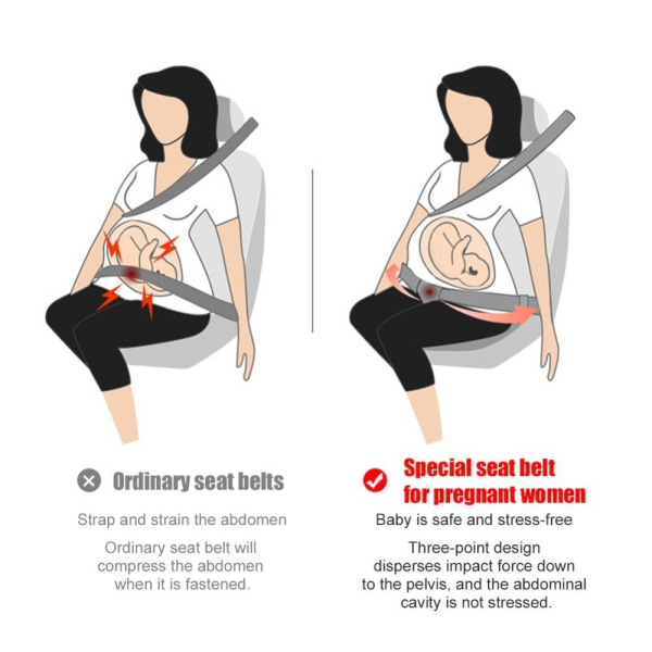 Sikkerhedssele Gravide kvinder Sikkerhedssele RØD Red