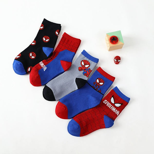 5 par Spiderman Baby Rörstrumpor L(6-8 ÅR) L(6-8 Years)