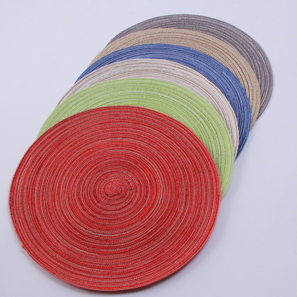 2st Runda bordstabletter Bordsunderlägg KAFFE 2ST-38CM Coffee 2pcs-38cm