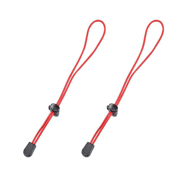 2stk Elastisk Rope Webbing Ropes Spænde RØD Red