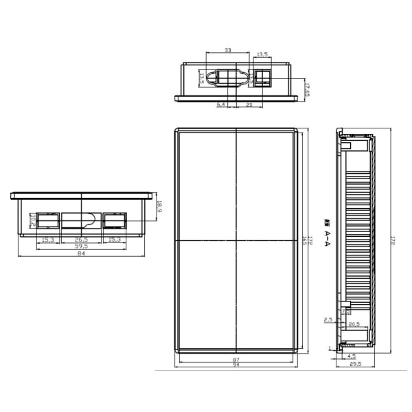 Elektronisk prosjektboks Vanntett deksel Project GREY Grey