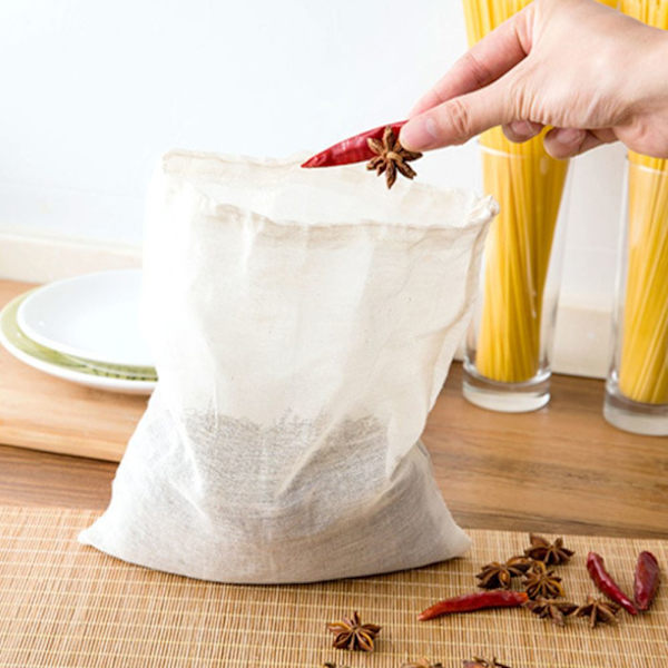 1/3/5PCS Bomullsfilterpåse Sil Mesh Nut Milk 3PCS