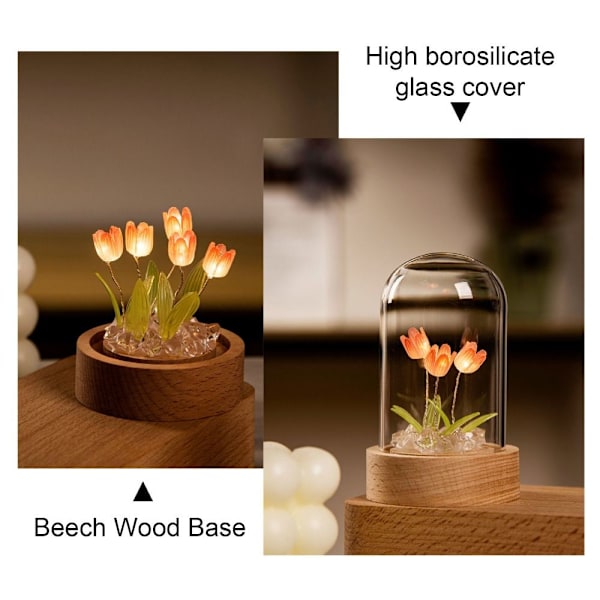 Tulip Natlampe Tulip Flower Bordlampe 4 BLOMSTER 4 BLOMSTER 4 Flowers