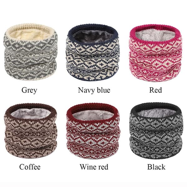Strikket Neck Gaiter Neck Warmer GRÅ grey