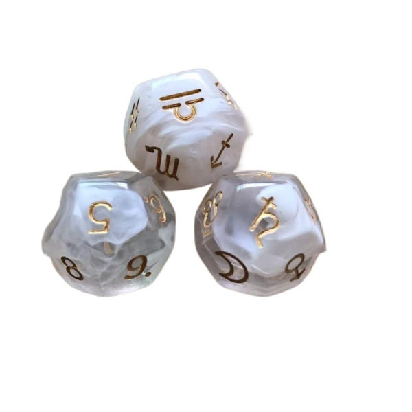 Constellation Divination Dice 12-sidig astrologi A A