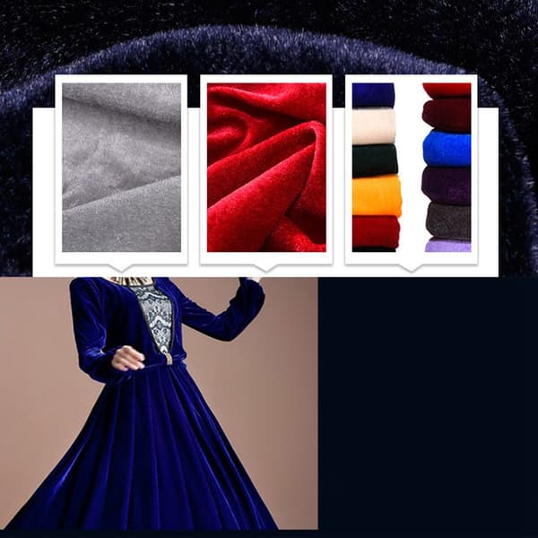 Krossad sammetstyg Velour Material Bordsduk 10