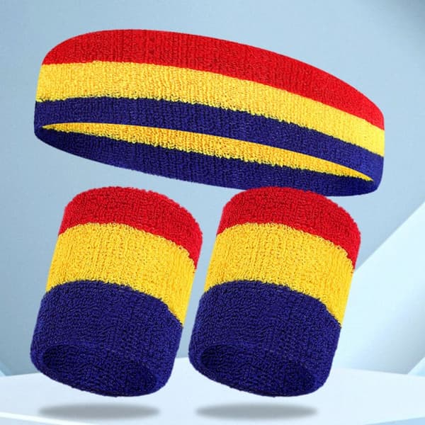 3st/ Set Sportarmband Svetthuvudband EE E