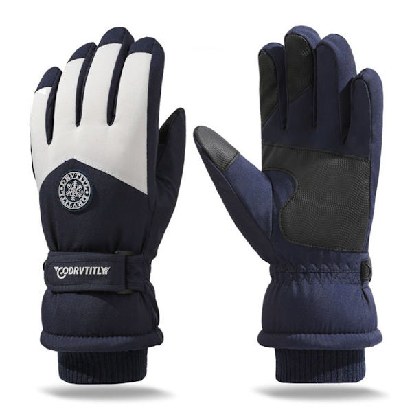 Dame Plys Handsker Snowboard Ski Handsker BLÅ blue