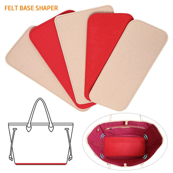 Filt Base Shaper Tote Bag Bundstøtte SORT M black M