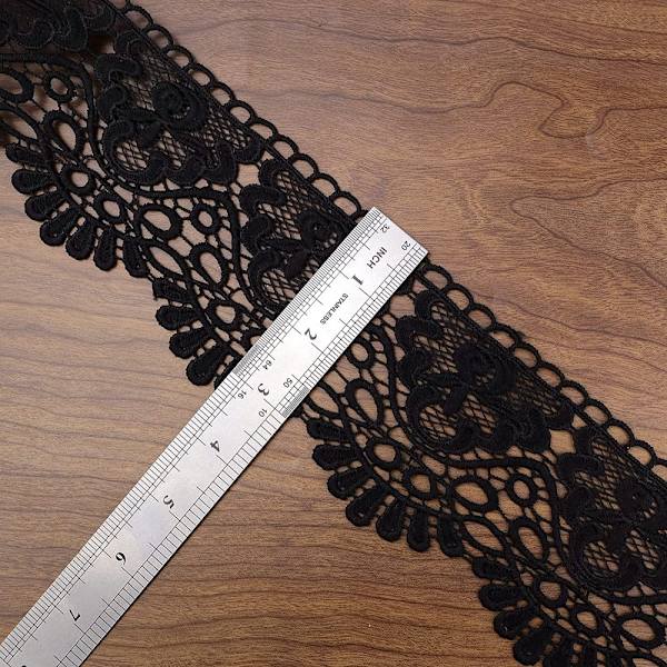 Lace Lace Trim Musta Pitsi