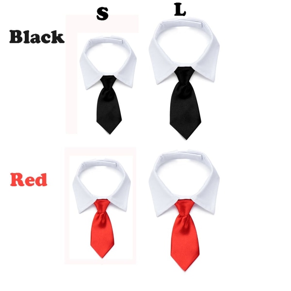 Formell slips för hundkatt röd L