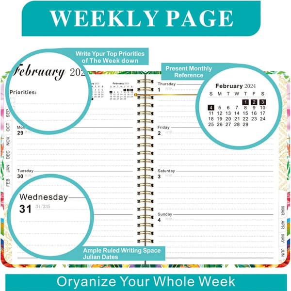 Planner Academic Planner Wire Binding