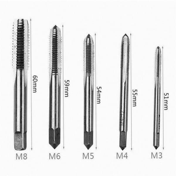 Gängsnittchuck Set Metrisk M3-M8