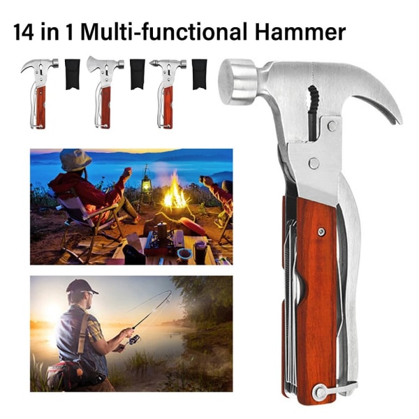 Multifunksjonell Hammer Auto Safety Hammer ØKS HAMMER ØKS HAMMER Axe Hammer