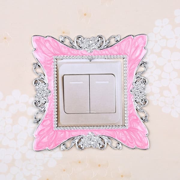 Enkelljusbrytare Cover Socket Surroundram ROSA pink