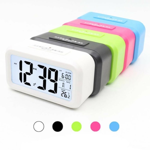 Alarmklokke LED Klokker BLÅ blue