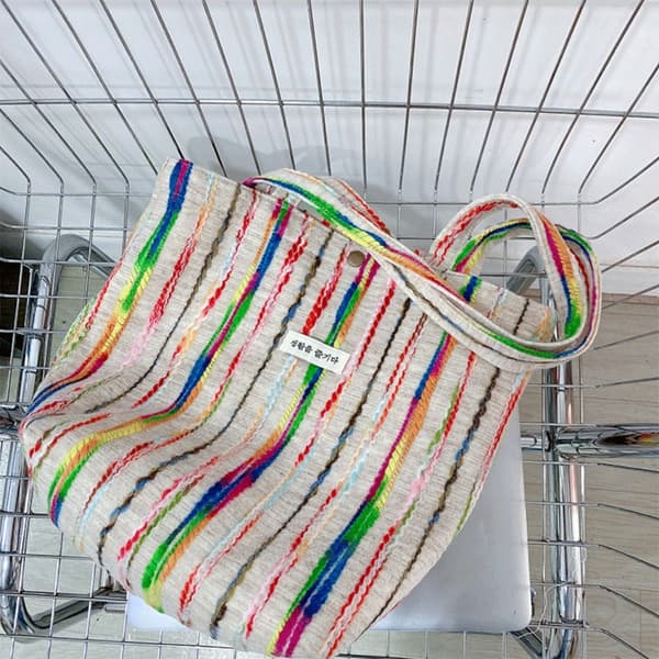 Handväska Rainbow Color WHITE L white L