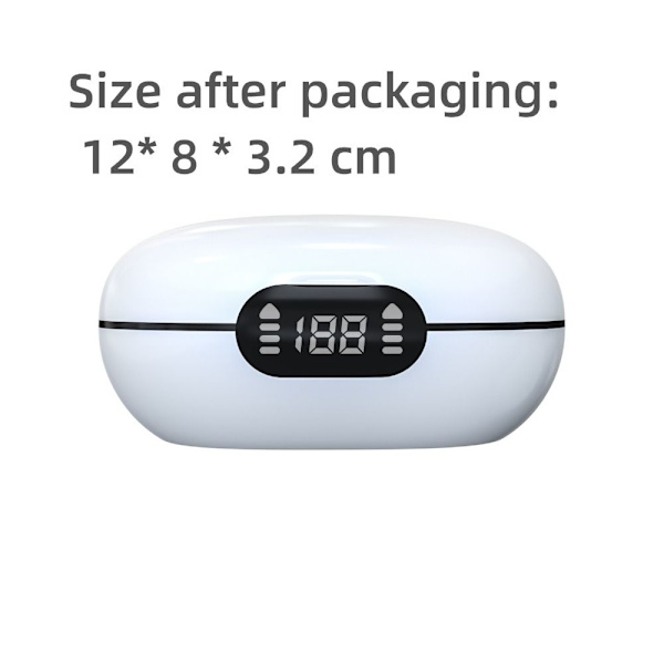 Trådløst headset spil øretelefoner HVID white