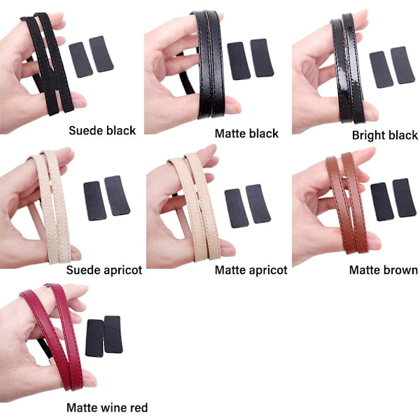 Anti-Løs Sko Bælte Faste Sko Rem SUEDE SORT SUEDE SORT suede black