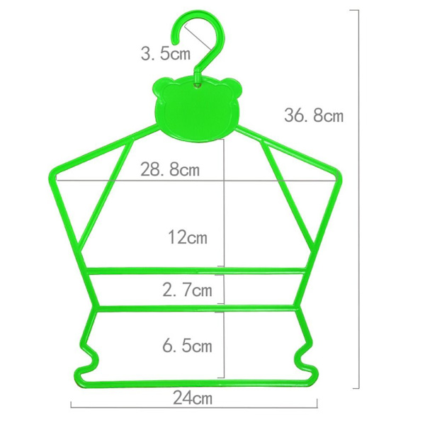 5 STK Babytøjsbøjle i ét stykke tøjstativ GUL 5 STK 5 STK Yellow 5pcs-5pcs