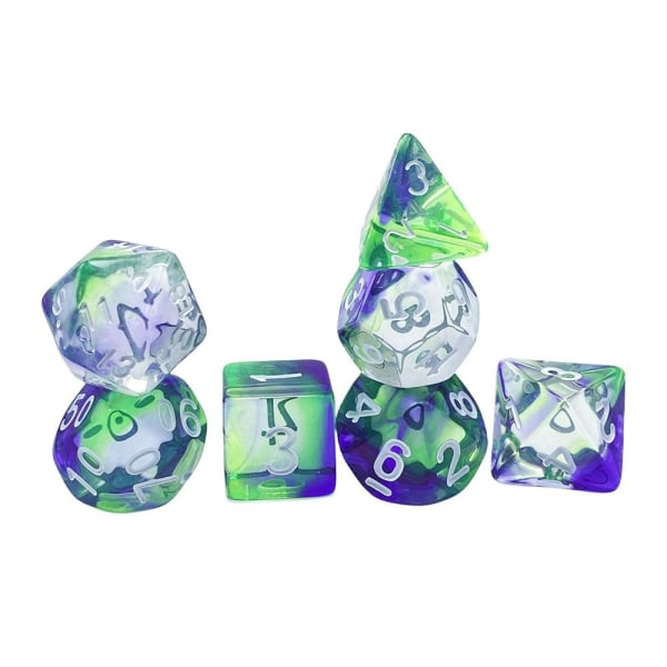 7 kpl / set DND Dice Polyhedral Dice STYLE 3 STYLE 3 Style 3