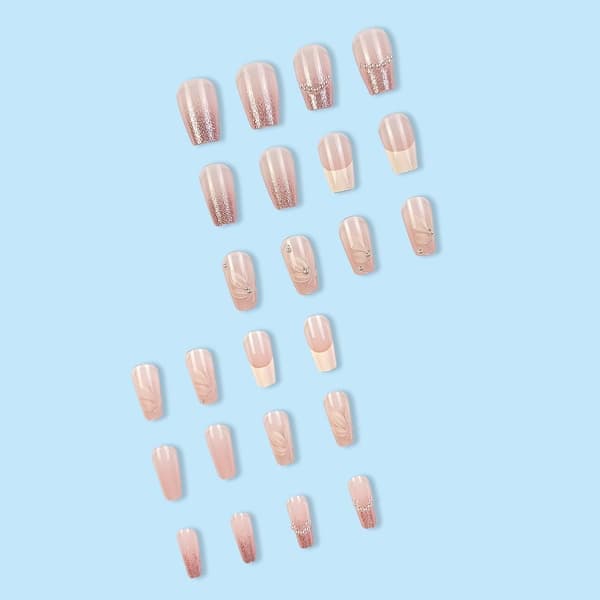 Fake Nails Kort T-form 2 2 2