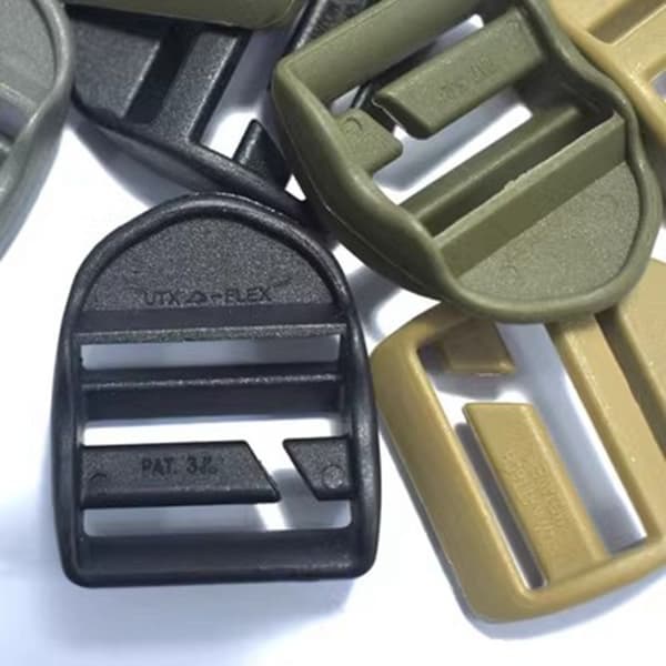 Webbing Strap Spænde Skyder Fastener KHAKI Khaki
