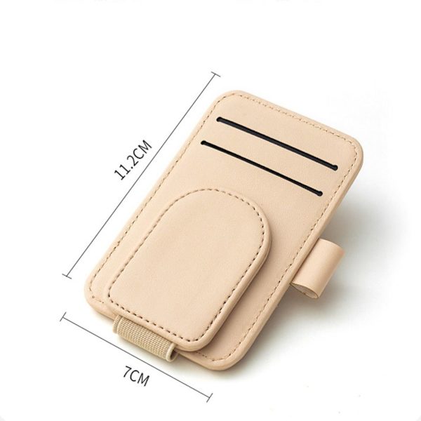 Bil Solskærm Brille Clip Solbriller Clip BRUN Brown