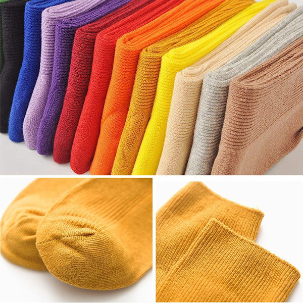 Medium Tube Socks Harajuku Pile Socks KELTAINEN yellow
