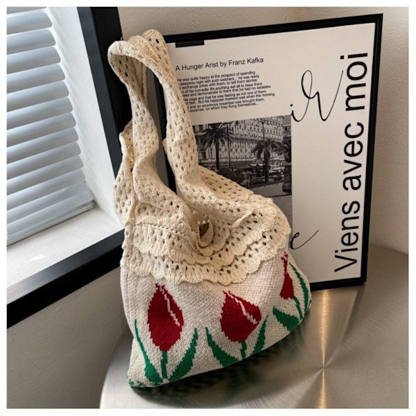 Axelväskor Virkad väska 4 4 4