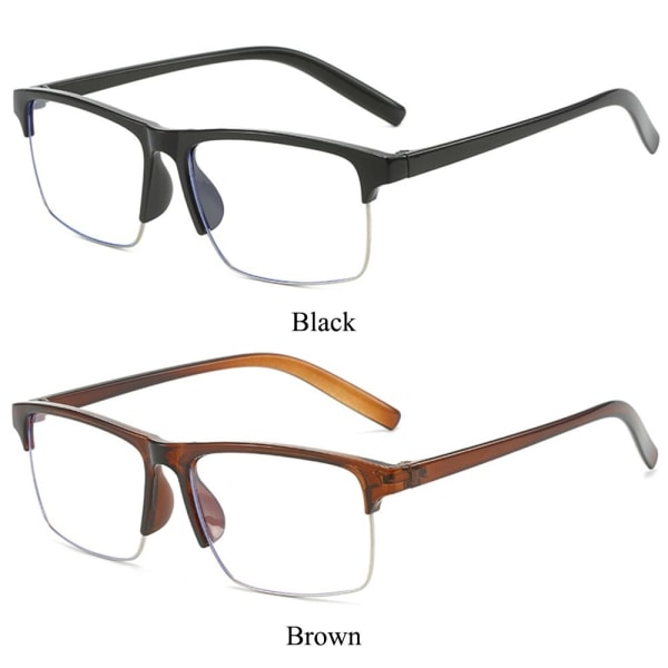 Blåt lysblokerende læsebriller Presbyopiske briller SORT Black Strength 2.0x-Strength 2.0x