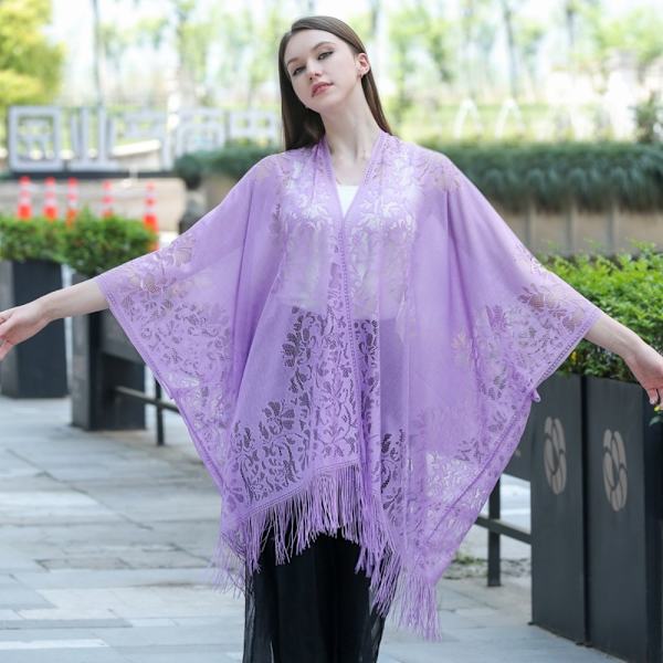 Aftonklänningar Sjal Lady Cape Wraps VIN RÖTT VIN RÖTT Wine Red