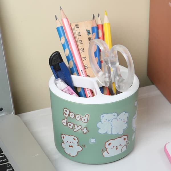 2 STK Penneholder Makeup Brush Holder GRÅ Grey