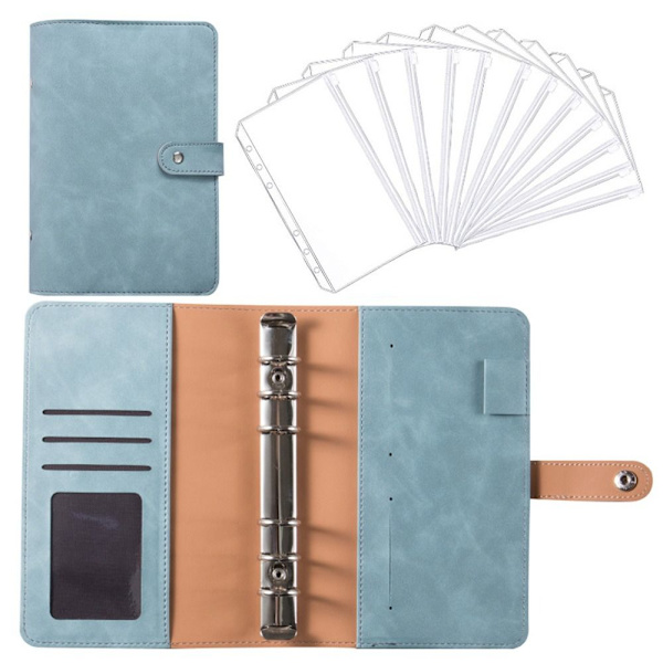 Budget Binder Notebook Bill Organizer BLÅ blue
