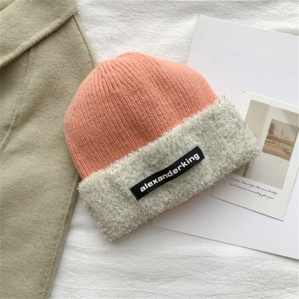 Strikket Hue Beanie Hatte PINK pink