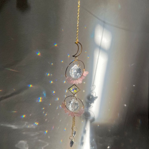 Sun Catchers Amethyst Pink Crystal 3 3 3