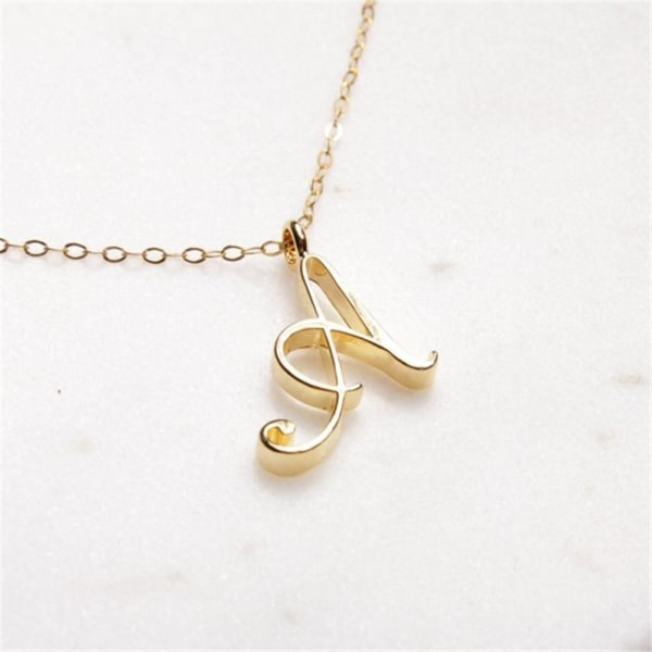 Alphabet Initial Necklace Alphabet Pendant ZZ Z