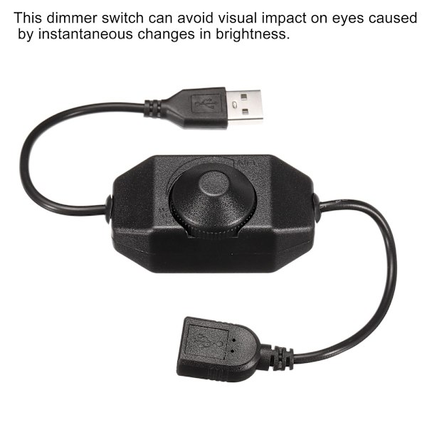 LED Rotasjonsdimmerskive LED Strip Dimmer Bryter Knott Bryter Dimmer
