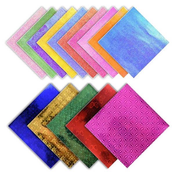 50 stk Firkantet Origami Papir Foldepapir PEARLESCENT PEARLESCENT Pearlescent