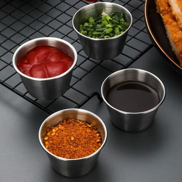 Dressingbeholder Rustfrie sausekopper BLÅ 70ML 70ML Blue 70ml-70ml